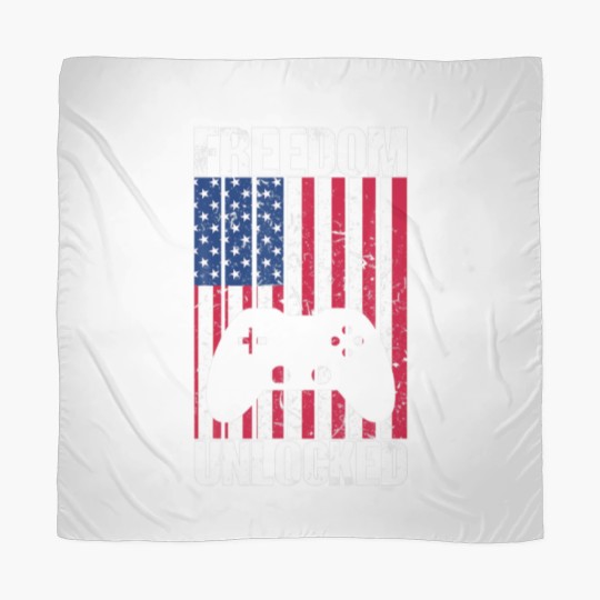 Discover Gamer 4Th Of July Freedom Unlocked Video Games Scarves