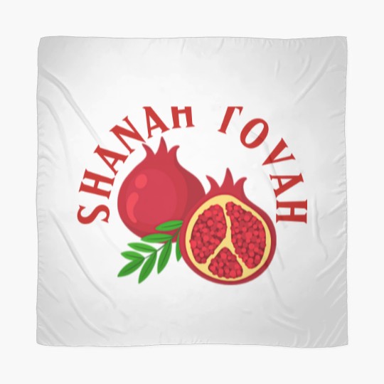 Discover Rosh Hashanah Shanah Tovah Pomegranates Scarves