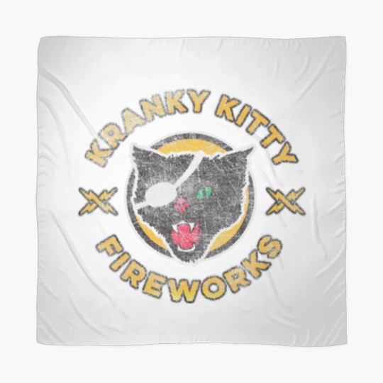 Discover Kranky Kitty Fireworks Funny Pirate Cat Scarves