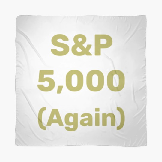 Discover S&P 5,000 Again Level Stock Market Index Scarves