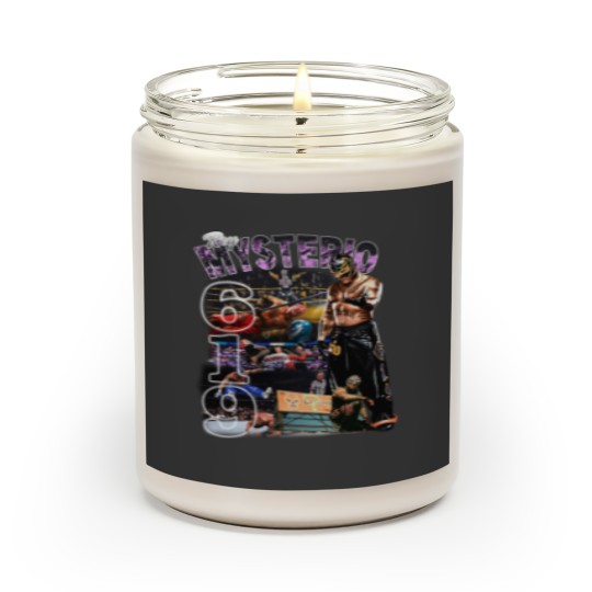 Discover Vintage Bootleg Style Rey Mysterio Scented Candles, Rey Mysterio Wrestling Scented Candles