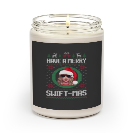 Discover Have A Merry Swiftmas Scented Candle - Green
