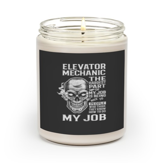 Discover Elevator Mechanic Scented Candle - Relaxing Gift for Elevator Technicians