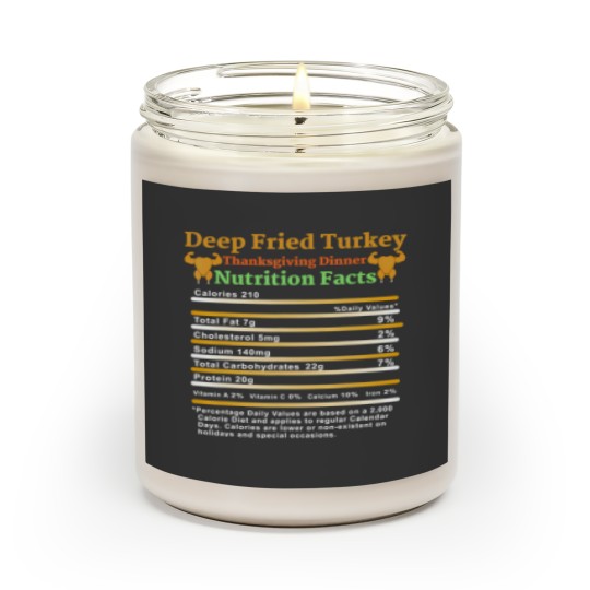 Discover deep fried turkey nutrition facts funny thanksgiving food t Scented Candles