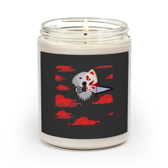 Discover Red Cloud Japanese Great Pyrenees Kitsune aniime Scented Candles