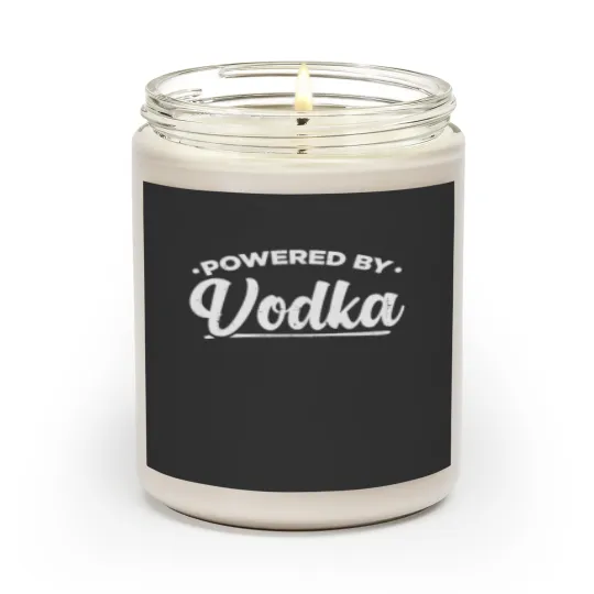 Discover Powered By Vodka | Vodka Lover Gift Scented Candles
