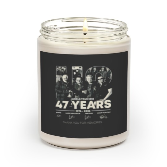 Discover U2 World Tour 2023 Scented Candles, Thank you for memories ,U2 concert fan Scented Candles