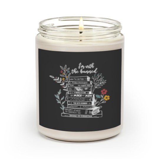Discover im with the banned books Scented Candles, Im with the banned, Book Gift Scented Candles