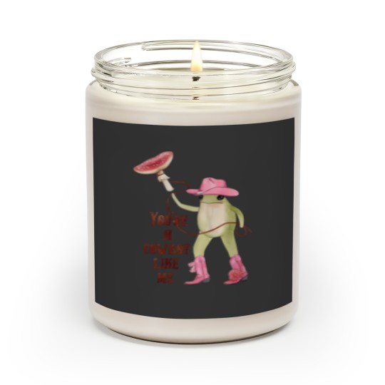Discover You're a cowboy like me Scented Candles, Cowboy Frog Meme