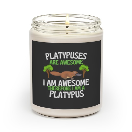 Discover Cute Platypus Scented Candles Platypuses Are Awesome Funny Cute Platypus Lover