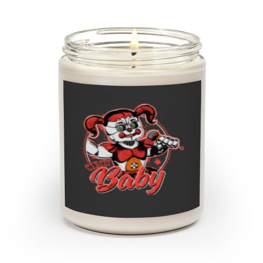 Discover Circus Baby Five Nights At Freddy's Fine Cotton Jersey Mens and Ladies Womens Scented Candles Unisex Adult Sizes