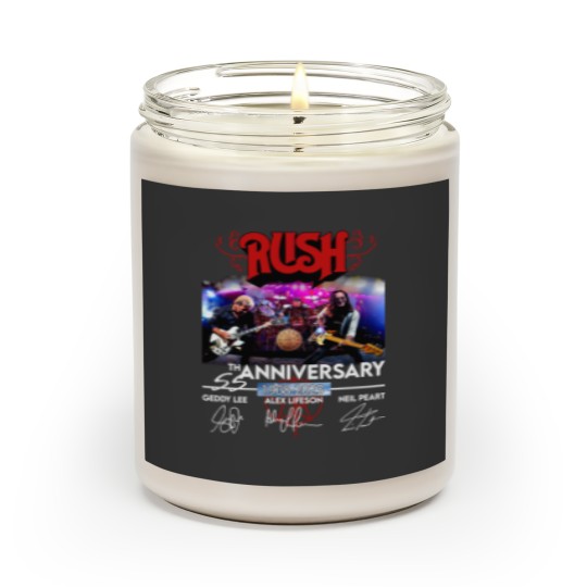 Discover 55 Years RUSH Band 1968-2023 Signatures Scented Candles