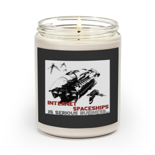 Discover Internet Spaceships is Serious Business Scented Candles