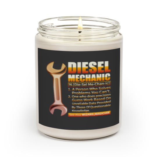 Discover Diesel Mechanic Gift Diesel Mechanic Definition Scented Candles