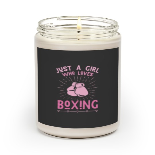 Discover Just a girl who loves boxing Scented Candles