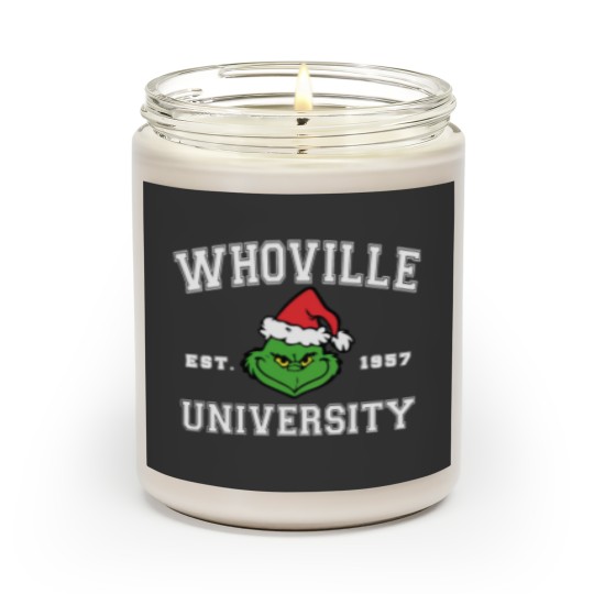 Discover Christmas Whoville University Est. 1957 Scented Candle - Holiday Gift