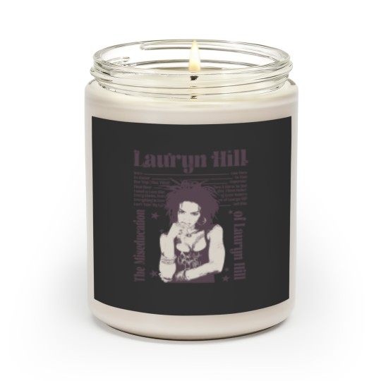 Discover Lauryn Hill Graphic Unisex Scented Candles, Inspired Bootleg Lauryn Hill Scented Candles