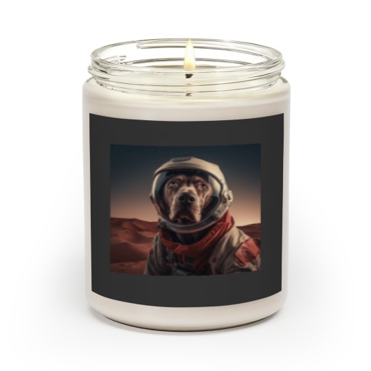 Discover weimaraner on a tour to mars Scented Candles