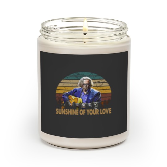 Discover Eric Clapton Vintage Eric Sunshine of your love music Style Scented Candles