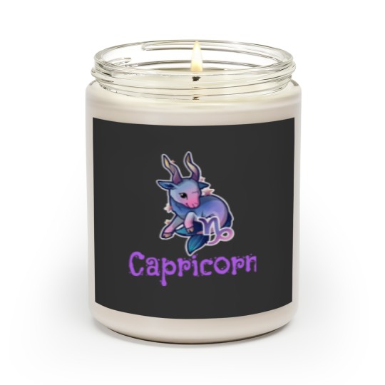 Discover Capricorn Zodiac Sign Kawaii Goat Scented Candles