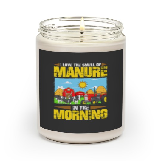 Discover I Love The Smell Of Manure In The Morning Farmer Cow Farming Scented Candles