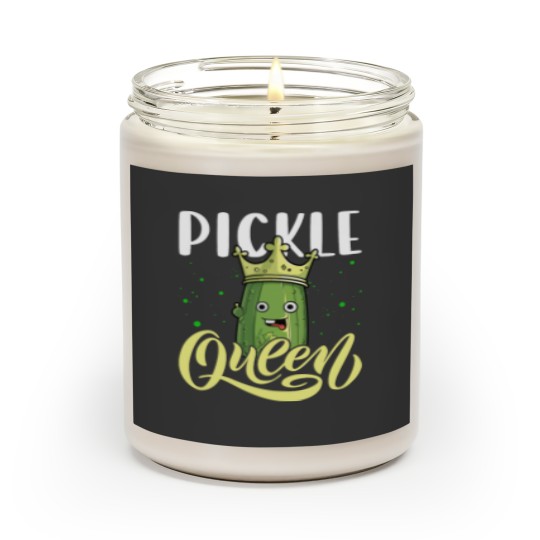 Discover Pickle Queen Shirt Cucumber Pickle Jar Funny Scented Candles