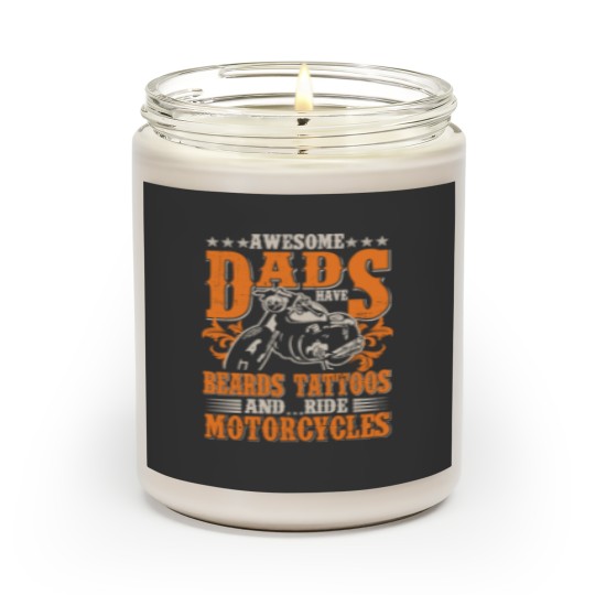 Discover Awesome Dads Have Tattoos and Beards Fathers Day Scented Candles