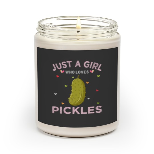 Discover Pickle Lover Women Tee Just A Girl Who Loves Scented Candles