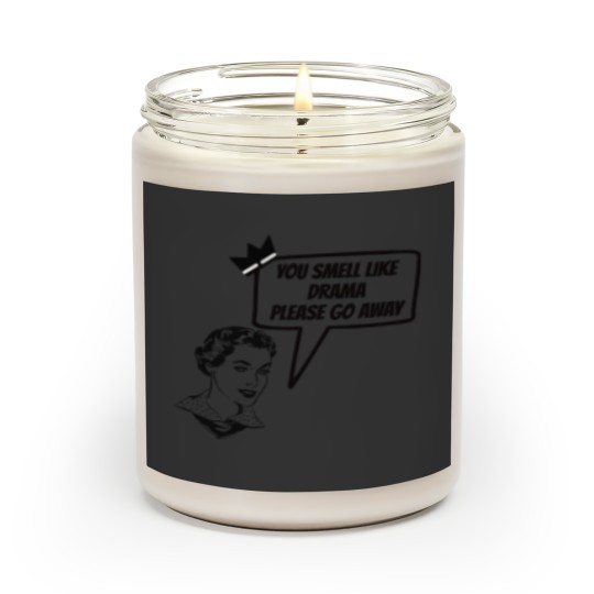 Discover you smell like drama please go aways , vintage Aesthetic s Scented Candles