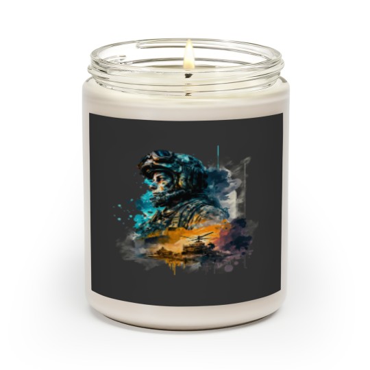 Discover Soldier watercolor print Scented Candles