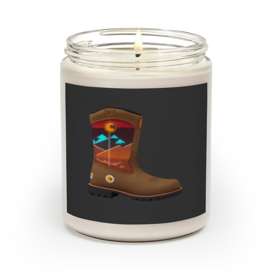 Discover Cowboy Boot , Cow Boot Scented Candles
