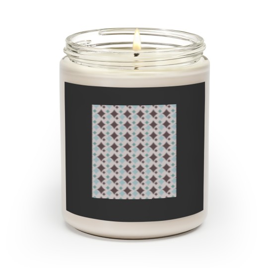 Discover Colorful Diamond Shapes Modern Maximalist Pattern Walnut Brown Graphic Scented Candles