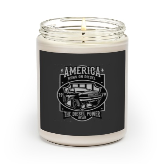 Discover America Runs On Diesel Scented Candles