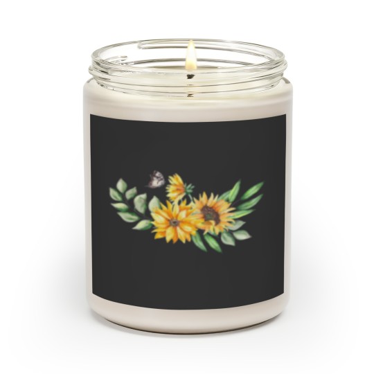 Discover Funny Sunflower Butterflies Dreams Monarchs Natural Scented Candles