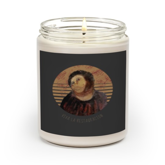 Discover Viva La Restauracion Jesus Fresco Restoration Fail Meme Scented Candles