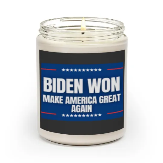 Discover Biden won - make americaa Great Again Scented Candles