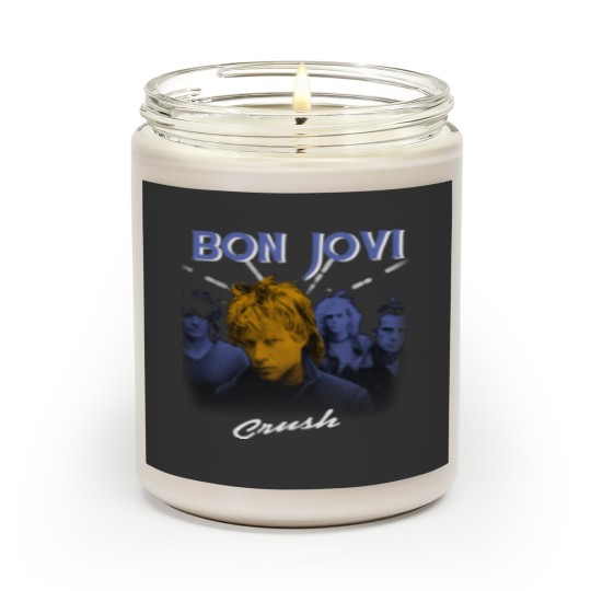 Discover Crush wanted dead or alive bon  jovi gift for fans and lovers Scented Candles