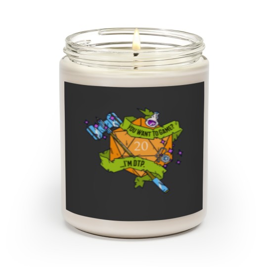 Discover You Want To Game …I’m DTP. (HAMMER) – D20 Table-top-Gaming Scented Candles