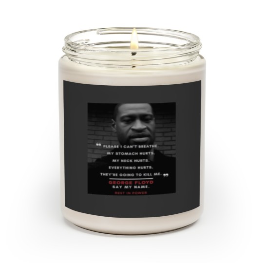 Discover George Floyd black lives matter Scented Candles