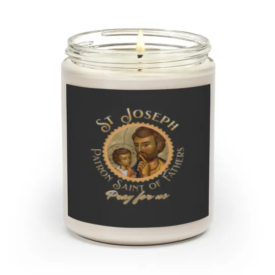Discover St Joseph Father's Day Catholic Patron Saint Pra Scented Candles