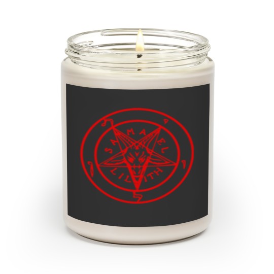 Discover Inverted Pentagram with Sigil of Baphomet Goat Head  1 Scented Candles