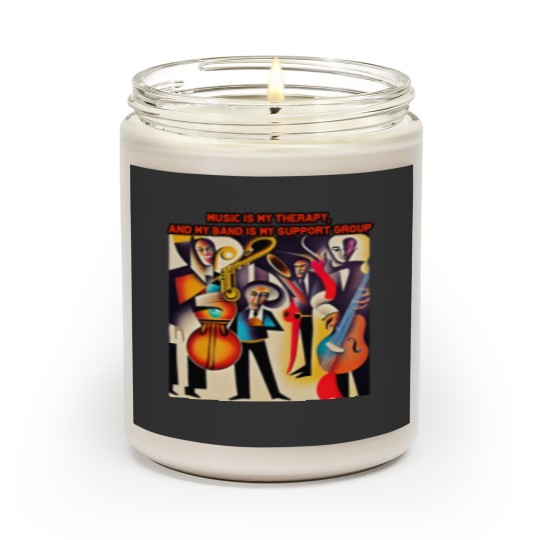 Discover Music Therapy Band Support Group Scented Candle
