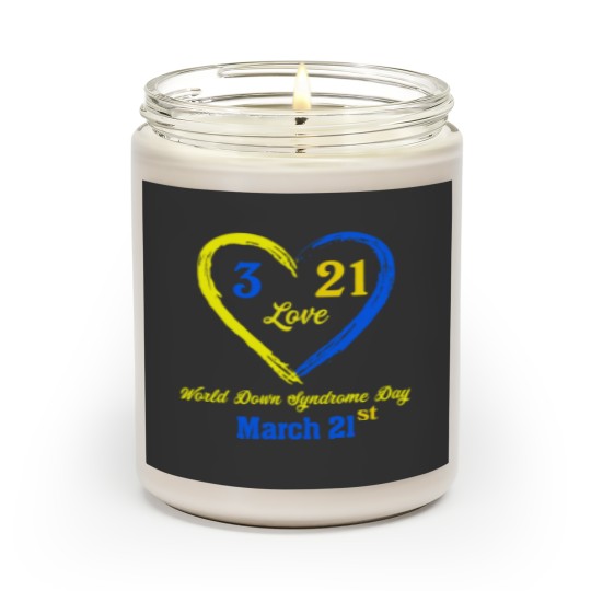 Discover World Down Day T-Shirt Awareness March 21 Scented Candles