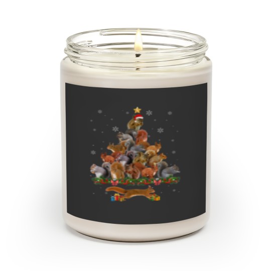 Discover Cute Squirrel Christmas Tree Gift Decor Xmas Tree Scented Candles