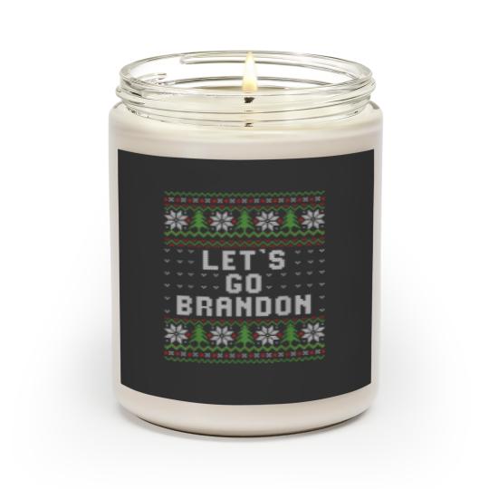 Discover Let 39 S Go Brandon Ugly Christmas Sweater Scented Candles