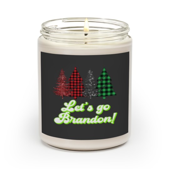 Discover Let 39 S Go Brandon Plaid Xmas Christmas Sweater Anti Biden Scented Candles