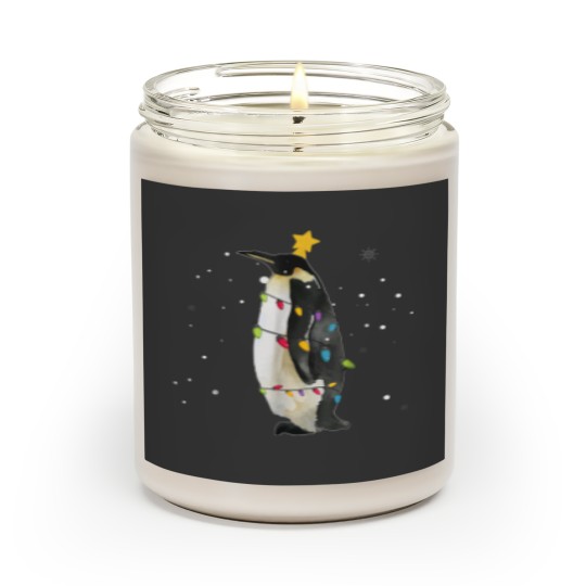 Discover Penguin Funny Penguin Christmas Lights for Men Women 100 Scented Candles