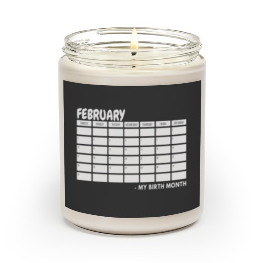 Discover Birth Month - February Black Scented Candles