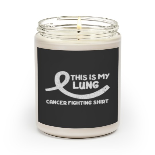 Discover Cancer Fighter White Ribbon Warrior Lung Cancer Awareness Scented Candles