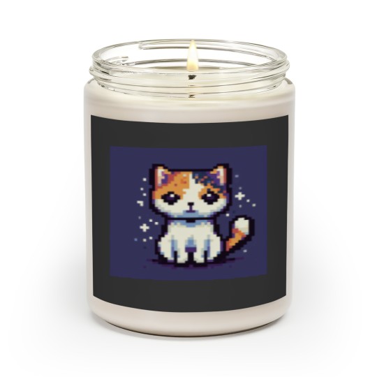Discover Pixel Calico Cat Scented Candles